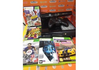 Xbox 360 E  8 Gb s/n 9344308 (б/у)  + 5 игр
