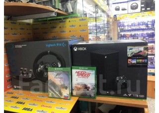 Xbox One Series X 1TB + руль 2 игры !!